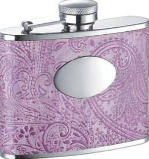 New   Eire Purple Synthetic Leather 4oz Flask by VISOL Alcohol And Spirits Flasks Kitchen & Dining