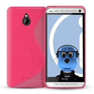 iTALKonline HTC One Mini (2013) Slim Grip S Line TPU Gel Case Soft Skin Cover   Pink Electronics