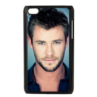 Custom Chris Hemsworth Back Cover Case for iPod Touch 4th LLIP4 1567 Cell Phones & Accessories