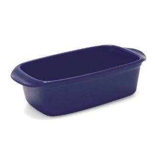 Chantal 1.5 Quart Classic Loaf Pan, Glossy Indigo Blue Blue Ceramic Baking Dishes Kitchen & Dining