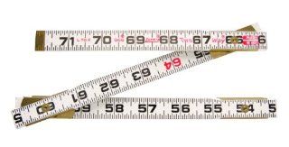 Coopertools 966 6 Inch x 5/8 Inch Wood 2 Way Fold Ruler   Construction Rulers  