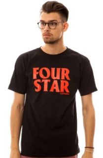 Fourstar Clothing Men's The Four Hero Tee Small Black at  Mens Clothing store