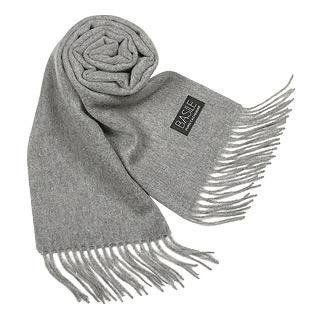 Basile Extra Soft Solid Cashmere Long Scarf Gray Clothing