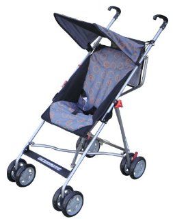 Bebelove USA Tilting Umbrella Stroller, Gray with Orange Circles  Baby
