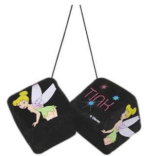 Tinkerbell Auto Accessory Rearview Mirror Hanging Fuzzy Dice Automotive