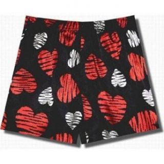 Tiger striped hearts Satin Boxer Shorts for Men   X Large 40"   42" Waist at  Mens Clothing store