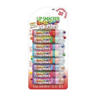 Bonne Bell Lip Smacker Party Pack Flavored Lip Balm Skittles 8 Tubes Beauty
