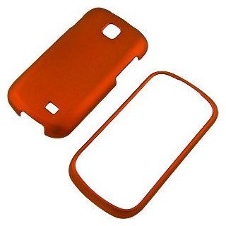 Dark Orange Rubberized Protector Case for Samsung Galaxy Appeal i827 Cell Phones & Accessories