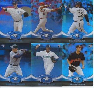 2011 Bowman Baseball Platinum Series Complete Mint 100 Card Set Including Derek Jeter, Ryan Howard, Buster Posey, Albert Pujols, Dustin Pedroia, Brandon Belt, Jeremy Hellickson, Michael Pineda and Many Others Sports Collectibles