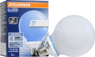 Sylvania 78511 LED Bulb in G30 Shape Emitting Blue Light Medium Screw Base White Frost Envelope   Led Household Light Bulbs  