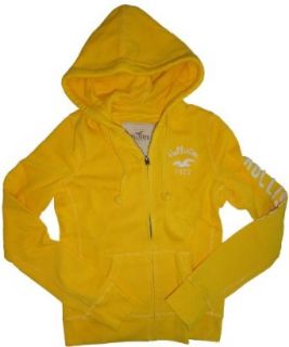 Women's / Girl's Hollister Hooded Sweat Jacket Hoodie Woods Cove Yellow Size Small