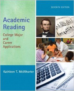 By Kathleen T. McWhorter   Academic Reading College Major and Career Applications 7th (seventh) Edition Kathleen T. McWhorter 8580000821079 Books