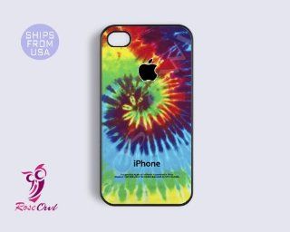 Colorful Swirl Tire Dye Design Iphone 4 Case, Iphone 4s Covers   Coolest Hard Cell Phones & Accessories