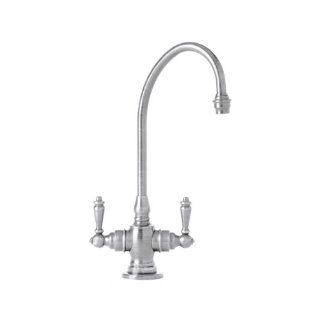 Waterstone 1500 CH Hampton Suite Bar Faucet with Double Lever Handles, Chrome, 1 Pack   Bar Sink Faucets  