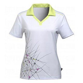 Nivo Golf 2013 Women's Short Sleeve Polo Shirt Top White Medium NI3210132  Apparel  Sports & Outdoors
