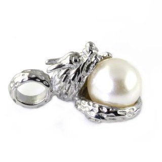 TG New Brand Retro Dragon Holding A Big Pearl Charm Pendant Necklace Making Jewelry