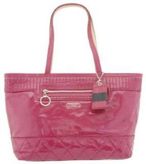 Coach 18674 Poppy Liquid Gloss Magenta Pink Large Tote Handbag Shoes