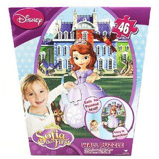 Disney Princess Sofia the First 46 Piece Repositionable Wall Puzzle   Kids Room Toys & Games