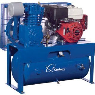 Quincy Reciprocating Air Compressor 13 HP Honda Engine, 30 Gallon Horizon   