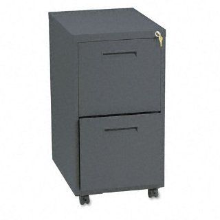 HON 1600 Series File Pedestal File w/2 "M" Pull Drawers, 20d, Charcoal Kitchen & Dining