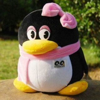 Backhomeday 20cm Tencent QQ Penguin Plush Toys Birthday and Christmas Gifts (Girl)  Baby Plush Toys  Baby