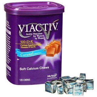 Viactiv Caramel Soft Calcium Chews   120 Ct Health & Personal Care