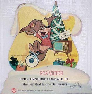 1960's RCA Victor Disney Character Standing Display   Bongo  Prints  