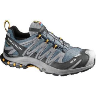 Salomon XA Pro 3D Ultra GTX Trail Running Shoes   Men's Grey Blue/Pewter/Yellow Gold 9.5 Shoes