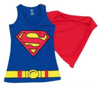 Superman Logo Juniors Cape Tank Top Clothing