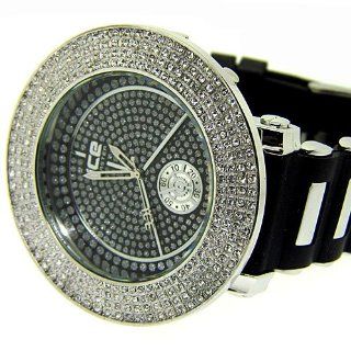 Mens Silver plated Iced out bling watch at  Men's Watch store.