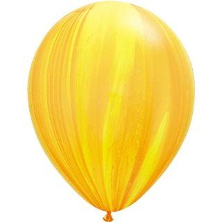 Mayflower Balloons 10512 11 Inch Yellow and Orange Agate Latex Pack Of 25 Toys & Games