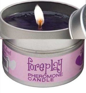 Foreplay Pheromone Candle Strawberries and Champagne 4 Ounce  Aromatherapy Candles  Beauty