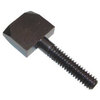 Steel Thumb Screw, Plain Finish, Flat Point, 2" Length, Fully Threaded, 3/8" 16 UNC Threads, Made in US