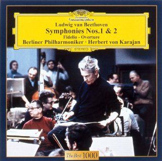 Herbert Von Karajan / Berlin Philharmonic Orchestra   Beethoven Symphonies Nos.1 & 2 / 'Fidelio' Overture [Japan LTD CD] UCCG 5133 Music