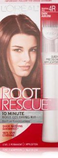 L'Oreal Paris Root Rescue Hair Color, 4R Dark Auburn  Chemical Hair Dyes  Beauty