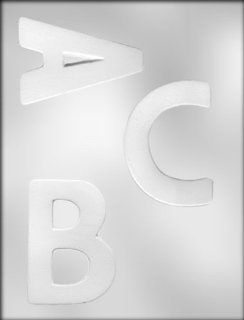 CK Products 4 Inch Letters (A, B, C) Chocolate Mold Candy Making Molds Kitchen & Dining