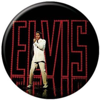 Elvis Presley Red Letters Button 81107 [Toy]   Childrens Decorative Stickers