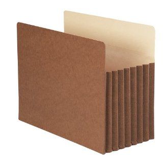 Smead Pocket, Letter, Straight, 7 Inch Expansion, Redrope 5 per Box (73395)  Expanding File Jackets And Pockets 