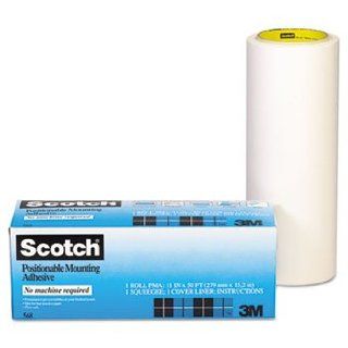 Positionable Mounting Adhesive, 24 in x 50 ft, Clear by 3M/COMMERCIAL TAPE DIV. (Catalog Category Paper, Pens & Desk Supplies / Adhesives / Wall Mount)