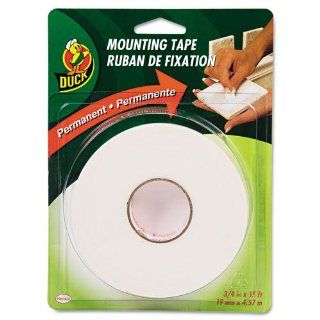 Duck Products   Duck   Permanent Foam Mounting Tape, 3/4" x 15 ft., White   Sold As 1 Roll   Permanent foam mounting tape has an aggressive adhesive tack that is also moisture resistant.   Safe, easy mounting alternative to nails, staples or messy glu