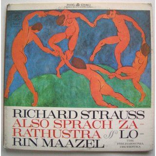 Richard Strauss Also Sprach Zarathustra Lorin Maazel The Philharmonia Orchestra LP Music