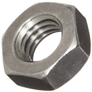 18 8 Stainless Steel Machine Screw Hex Nut, Plain Finish, ASME B18.6.3, 5/16" 24 Thread Size, 7/32" Width Across Flats, 9/16" Thick (Pack of 50)
