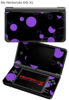 Nintendo DSi XL Skin   Lots of Dots Purple on Black by WraptorSkinz 