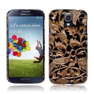 TaylorHe Ancient Wood Texture Samsung Galaxy S4 Hard Case Printed Samsung Galaxy S4 Cases UK MADE All Around Printed on Sides 3D Sublimation Highest Quality Cell Phones & Accessories