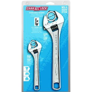Channellock 2pc 6 1/4&10" Chr Adj Wrench Set   Adjustable Wrenches  