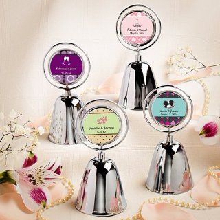 Personalized Silver Bell Wedding Favors Health & Personal Care