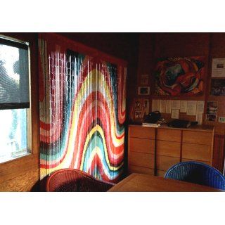 Color Art Waves Beaded Curtain 125 Strands (+hanging hardware)   Door Beads