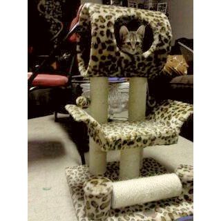 Go Pet Club Cat Tree Condo House, 18W x 17.5L x 28H Inches, Leopard  Cat Houses And Condos 
