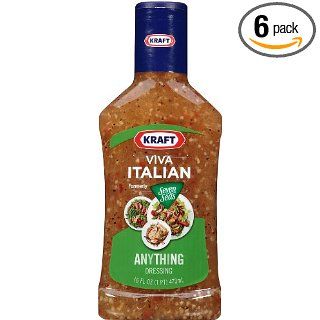 Kraft Seven Seas Viva Italian Anything Dressing, 16 Ounce Bottles (Pack of 6)  Grocery & Gourmet Food