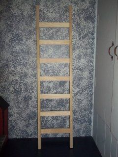 Wooden 4 Ft Ladder. This Ladder Can Be Used in Many Different Ways. You Can Sit It up Against a Wall and Add Different Primitive Decorations or Hang It on the Wall Decorated with Pip Berries and Metal Stars. You Can Also Put It Sideways on Your Wall and Ad